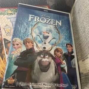 Disney Frozen Movie Back Cover – Blue and White Artwork